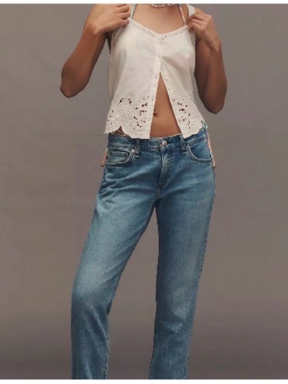 Rag & Bone DRE Boyfriend Slim Fit Jeans - Blue Jagger) L/R